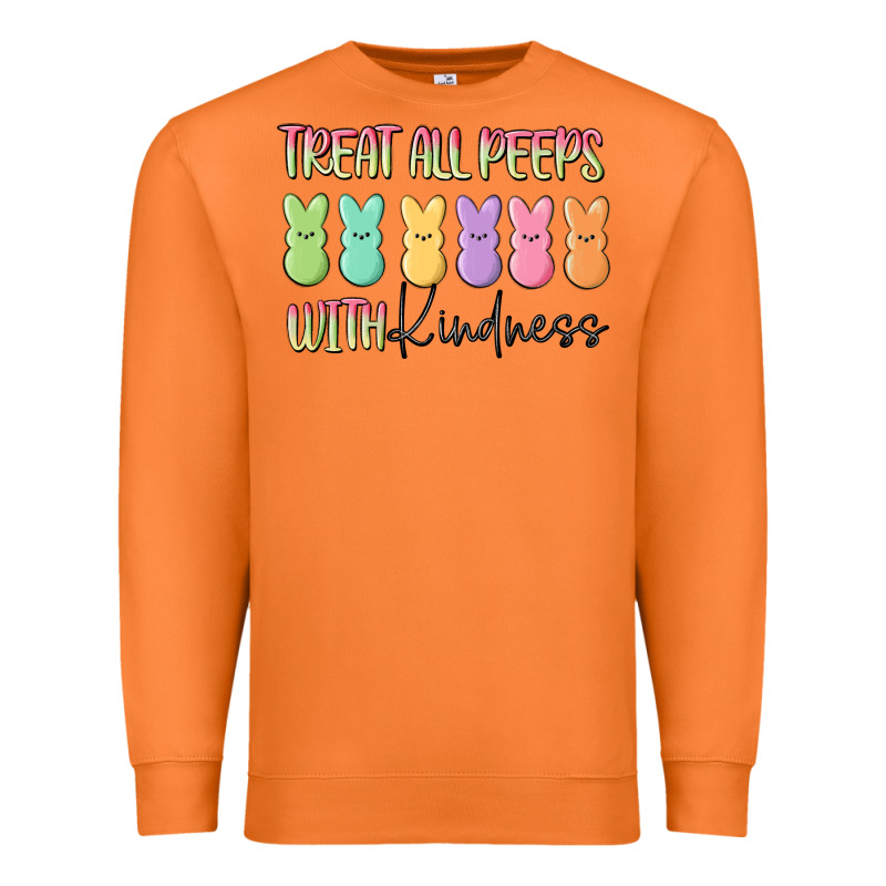 Treat All Peeps With Kindness Premium Sweatshirt by MaliasSmallBusiness | Teevron