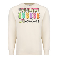 Sandshell treat all peeps with kindness Premium Sweatshirt - MaliasSmallBusiness