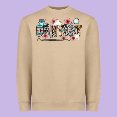 Dentist Heavyweight Sweatshirt Designed By Zillion Design Studio