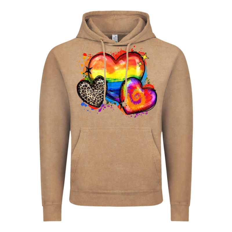 Pride Hearts Vintage Hoodie by Zillion Design Studio | Teevron