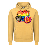 Vintage Mustard pride hearts Vintage Hoodie - Zillion Design Studio