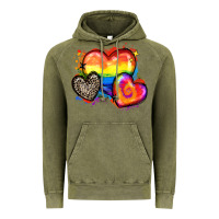 Vintage Olive pride hearts Vintage Hoodie - Zillion Design Studio