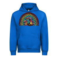 Cobalt Christmas cowboy boots rainbow Urban Hoodie - RanaPortraitStore