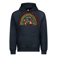 Navy Christmas cowboy boots rainbow Urban Hoodie - RanaPortraitStore