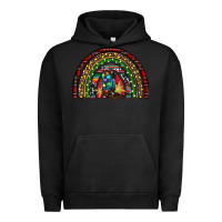 Pigment Black Christmas cowboy boots rainbow Urban Hoodie - RanaPortraitStore