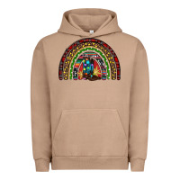 Pigment Burro Christmas cowboy boots rainbow Urban Hoodie - RanaPortraitStore