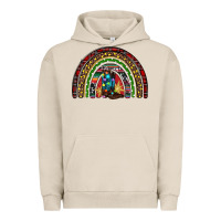 Pigment French Oak Christmas cowboy boots rainbow Urban Hoodie - RanaPortraitStore
