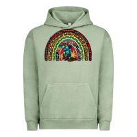Pigment Oil Green Christmas cowboy boots rainbow Urban Hoodie - RanaPortraitStore