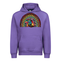 Tulip Christmas cowboy boots rainbow Urban Hoodie - RanaPortraitStore
