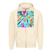 Sandshell find art class seamless pattern Zipper Hoodie - BundleAndBundleShop