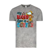 Cloud Rock my blood type is coffee Vintage Tee - Zillion Design Studio