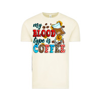 Vintage Arctic my blood type is coffee Vintage Tee - Zillion Design Studio