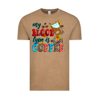 Vintage Coffee my blood type is coffee Vintage Tee - Zillion Design Studio