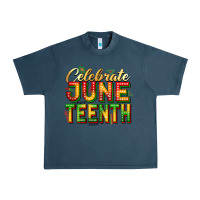 Midnight Navy Celebrate juneteenth Urban Heavy Tee - Zillion Design Studio