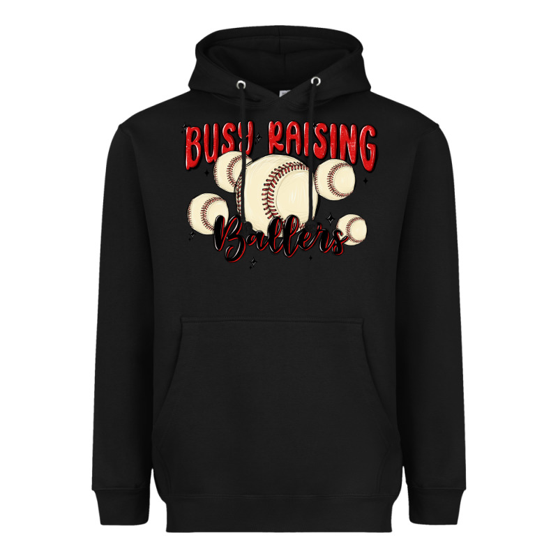 Busy Raising Ballers Heavyweight Hoodie by MaliasSmallBusiness | Teevron