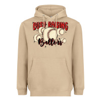 Mushroom busy raising ballers Heavyweight Hoodie - MaliasSmallBusiness