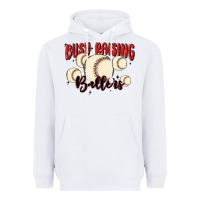 White busy raising ballers Heavyweight Hoodie - MaliasSmallBusiness