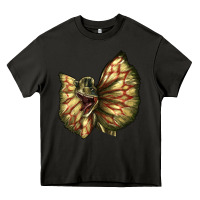 Asphalt dilophosaurus face Heavy Core Tee - LillyAllenDesigns