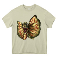 Mossy dilophosaurus face Heavy Core Tee - LillyAllenDesigns