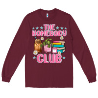 Burgundy the homebody club Long Sleeve Tee - JahusDesignShop