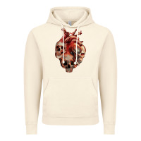 Vintage Artic Heart Skulls Vintage Hoodie - RanaPortraitStore