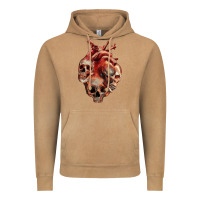 Vintage Camel Heart Skulls Vintage Hoodie - RanaPortraitStore