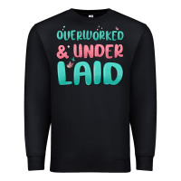 Black overworked underlaid Premium Sweatshirt - MaliasSmallBusiness