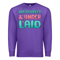 Purple overworked underlaid Premium Sweatshirt - MaliasSmallBusiness