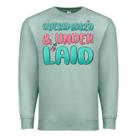 Seafoam overworked underlaid Premium Sweatshirt - MaliasSmallBusiness