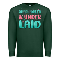 Sports Green overworked underlaid Premium Sweatshirt - MaliasSmallBusiness