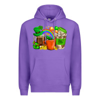 Purple St. Patricks Day Coffee Cups Premium Hoodie - BundleAndBundleShop