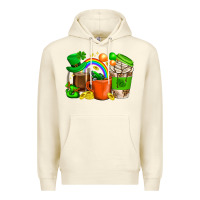 Sandshell St. Patricks Day Coffee Cups Premium Hoodie - BundleAndBundleShop