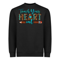 Black teach your heart out Heavyweight Sweatshirt - texasbilliewilder