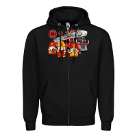 Black fire truck gnomes Zipper Hoodie - Artiststas