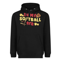 Black in my softball era Heavyweight Hoodie - MaliasSmallBusiness