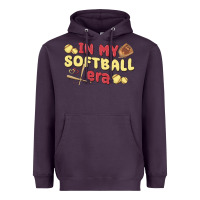 Plum in my softball era Heavyweight Hoodie - MaliasSmallBusiness