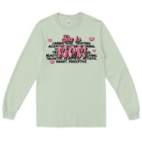 Matcha she is mom compliment words Long Sleeve Tee - JahusDesignShop