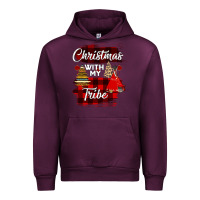 Mauve Wine Christmas With My Tribe Urban Hoodie - Bettercallsaul