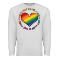 Dove Grey love is love Premium Sweatshirt - MaliasSmallBusiness