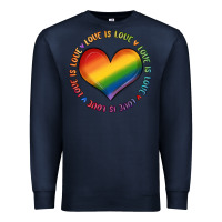 Navy love is love Premium Sweatshirt - MaliasSmallBusiness