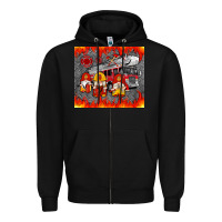 Black fire truck gnomes Zipper Hoodie - Artiststas