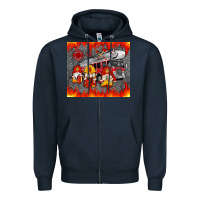 Navy fire truck gnomes Zipper Hoodie - Artiststas