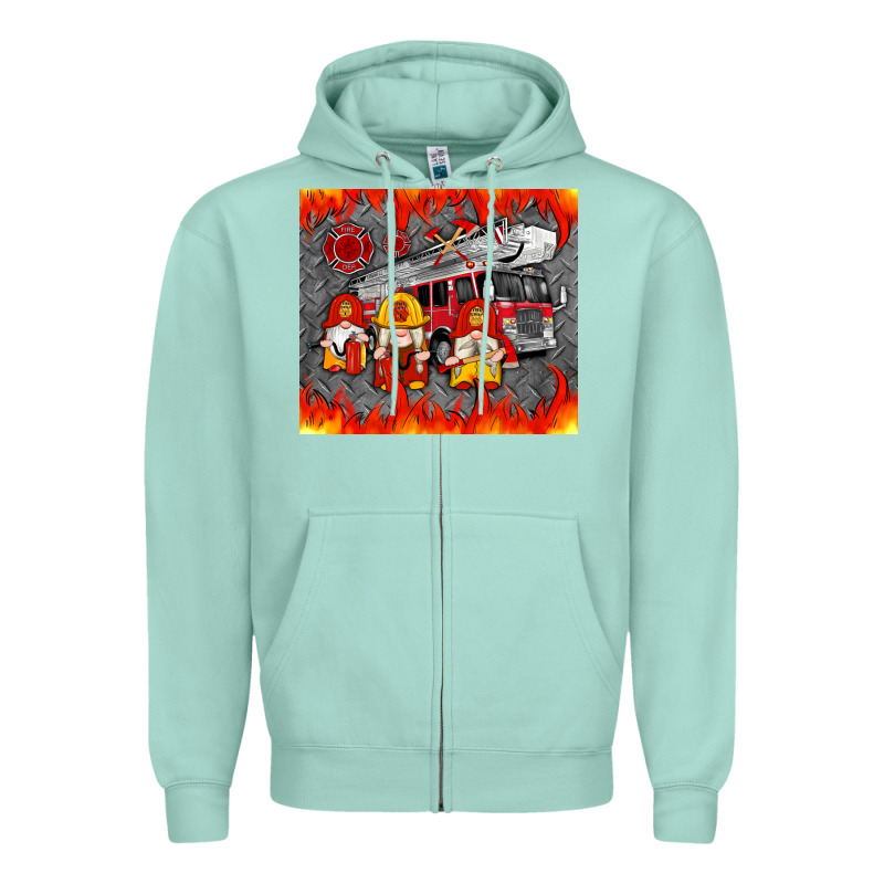 Fire Truck Gnomes Zipper Hoodie by Artiststas | Teevron