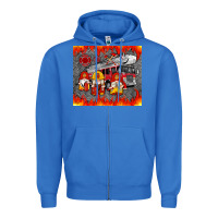 True Royal fire truck gnomes Zipper Hoodie - Artiststas