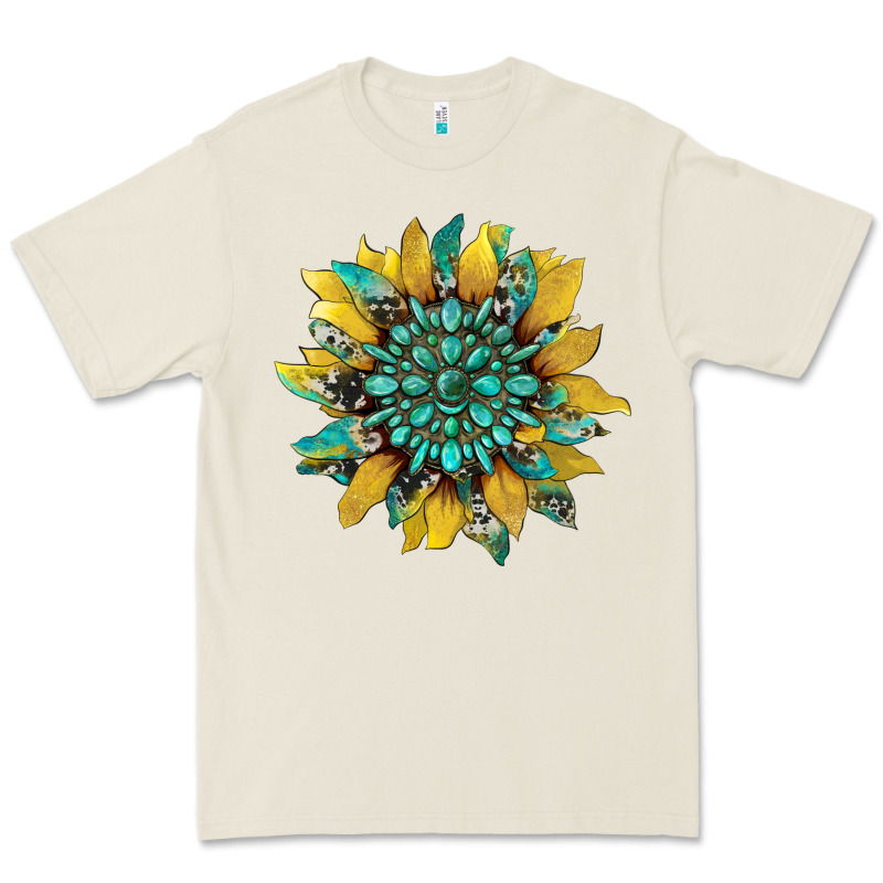 Sunflower With Gemstone And Cowhide Premium Tee by Artiststas | Teevron