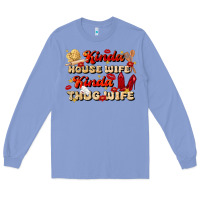 Colony Blue kinda house wife kinda thug wife Long Sleeve Tee - JahusDesignShop
