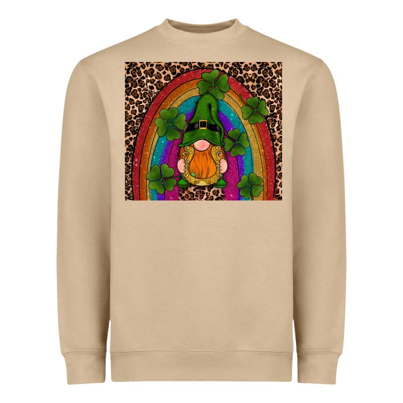 St Patricks Day Gnomes Shamrock Rainwow Heavyweight Sweatshirt by RanaPortraitStore | Teevron