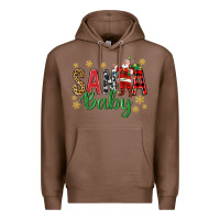 Chestnut Santa Baby With Santa Premium Hoodie - BundleAndBundleShop