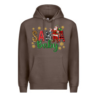 Coffee Santa Baby With Santa Premium Hoodie - BundleAndBundleShop