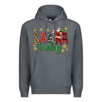 Rock Santa Baby With Santa Premium Hoodie - BundleAndBundleShop